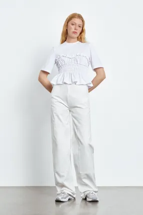 VILDE | T-SHIRT JERSEY WHITE