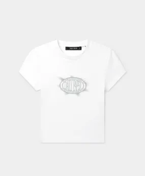 White Glow Cropped T-Shirt