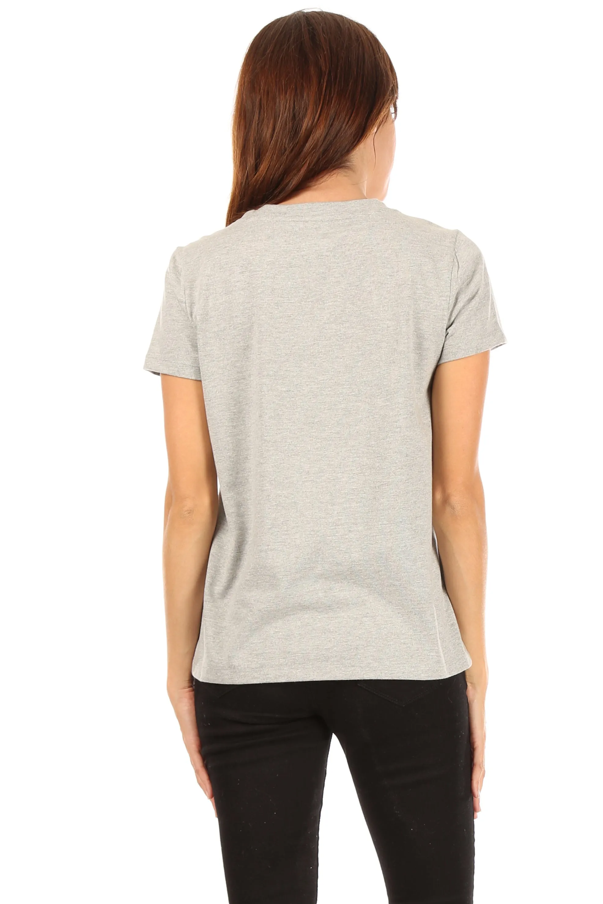 Women's "HAPPY" Short Sleeve Icon T-Shirt