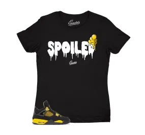 Womens Yellow Thunder 4 Shirt - Spoiled - Black