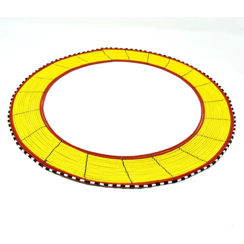 Yellow Maasai Collar 01 | Handmade in Tanzania