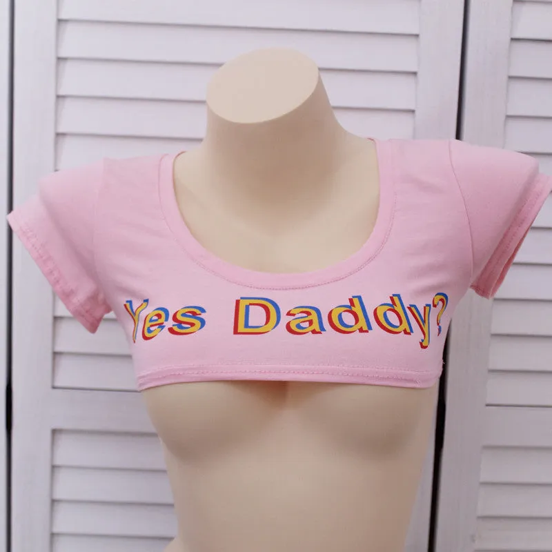 Yes Daddy Crop Top AD12023